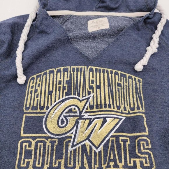 George Washington Colonials Hoodie Sweatshirt Alta Gracia Women's Small Blue - Picture 2 of 6